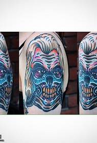 Modello di tatuaggio ritratto di spalla graffiti 173579 - modello di tatuaggio ritratto di spalla graffiti