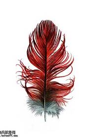 Käsikirjoitus Red Feather Tattoo Pattern 173803 - Klassinen persoonallisuus Rukous käsin tehtyjen tatuointikuvioiden malleista