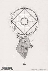 Chav Ntsuas Geometry Antelope Tattoo Txawv