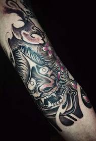 bag arm black and white Small Prajna Tattoo Picture