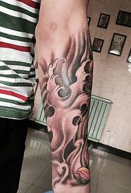 bracciu di stampa elegante di tatuu spray di culore