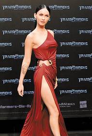 Transformiloj aktorino Megan Fox brako tatuas