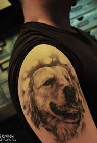 Arm Golden Retriever Tattoo Patroon