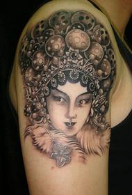 roko realističen vzorec cvet tetovaže