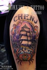muundo wa tattoo ya meli