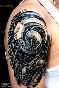 modello di tatuaggio macchina biochimica di armi