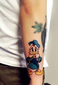 söpö ja herkkä Donald Duck -tatuointi tatuointi