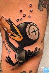 paže malá černá kachna tetování vzor