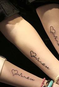 adatto per le braccia delle sorelle piccole immagini di tatuaggi freschi