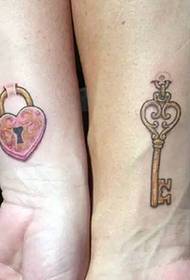 arm Love lock Koppel Tattooen Tattooen ëmmer zesummen