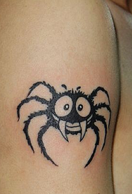 tattoo spider ງາມຕະຫລົກທີ່ຫນ້າຮັກຢູ່ແຂນ