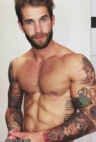 modello di tatuaggio barba sexy braccio