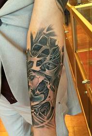 mansarm masker skoonheidsportret Tattoo foto's
