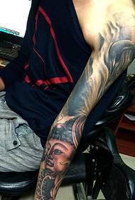 alternatibong panlalaki braso Buddha tattoo larawan