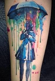 színes kar totem tetoválás