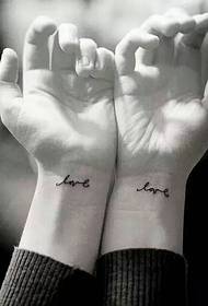 Paar Arm Tattoo Glück ist so einfach