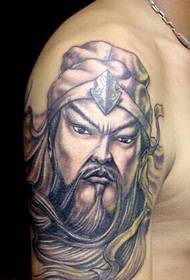 jóképű kar Guan Gong avatar tetoválás