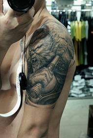 I-tattoo ephakeme enkulu ye-Qitan Dasheng Sun Wukong tattoo