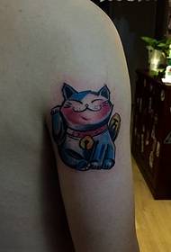 mielas mielas rankos laimingos katės tatuiruotės tatuiruotė Qin