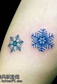 uzorak tetovaža snježne pahulje