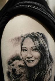 very loving and meaningful big Arm tattoo pattern