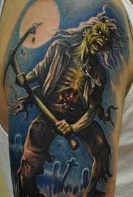 modèle de tatouage bras zombie