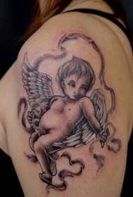 ženska ruka ljubav bog kupid tetovaža uzorak