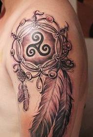 Big Dream Catcher Tattoo Pattern