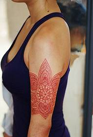 modèle de tatouage de couverture de fleur de vanille de bras de mode