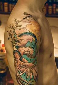 color dim arm alternative totem tattoo