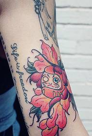 super perfect arm color totem tattoo