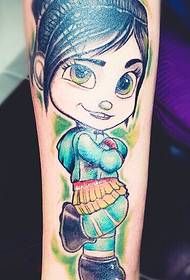 大 眼 萌 Sister cute anime gamay nga sumbanan sa tattoo sa tattoo sa kaanyag