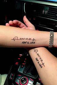 arm Koppel Tattoo Bild Zeien Love Moment