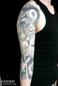 arm wind thunder tattoo pattern