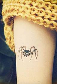 rameno tetovanie pavúk štyri oči