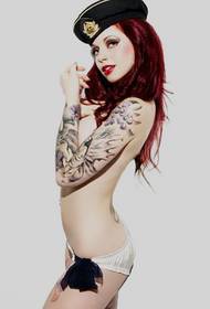kvinde arm totem tatovering billede