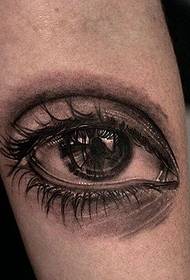 klasični svijetli krak 3d uzorak tetovaža očiju