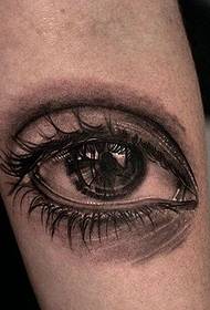 modello classico del tatuaggio dell'occhio 3d del braccio luminoso