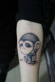 patrún gleoite beag tattoo orangutan