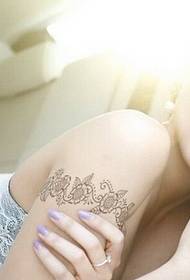 imagen de tatuaje de brazo de encaje de belleza