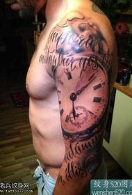 Caj Npab Clock Tattoo Txawv