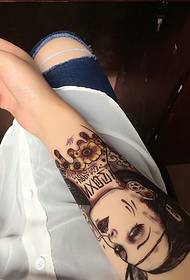 arms a beautiful portrait tattoo tattoo is very beautiful