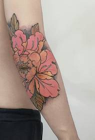 arm color flower tattoo pattern very fashionable