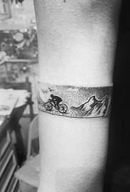 Arm eines Fahrers Monolog Totem Tattoo Tattoo