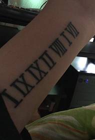 tatuaggio tatuaggio kanji romano braccio unico personalità