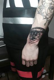 arm 3D თვალის tattoo tattoo thorns, როგორიცაა მაგარი 16475 - მკლავის ფერის საათის ტატუირების ნიმუში