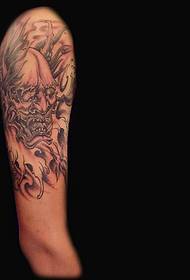 lengan klasik pesona tato tattoo tatu hitam dan putih