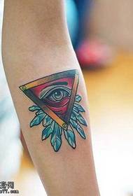 modèle de tatouage bras tous yeux