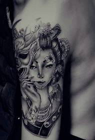 braccio foto di tatuaggio di ritratto di bellezza in stile europeo e americano