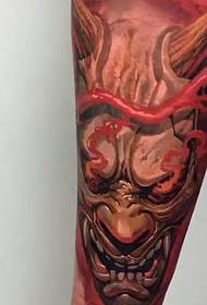 modello di tatuaggio rosso braccio freddo occhio flash